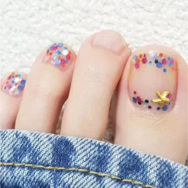 glossy theme pedicure service at nail salon in Newmarket